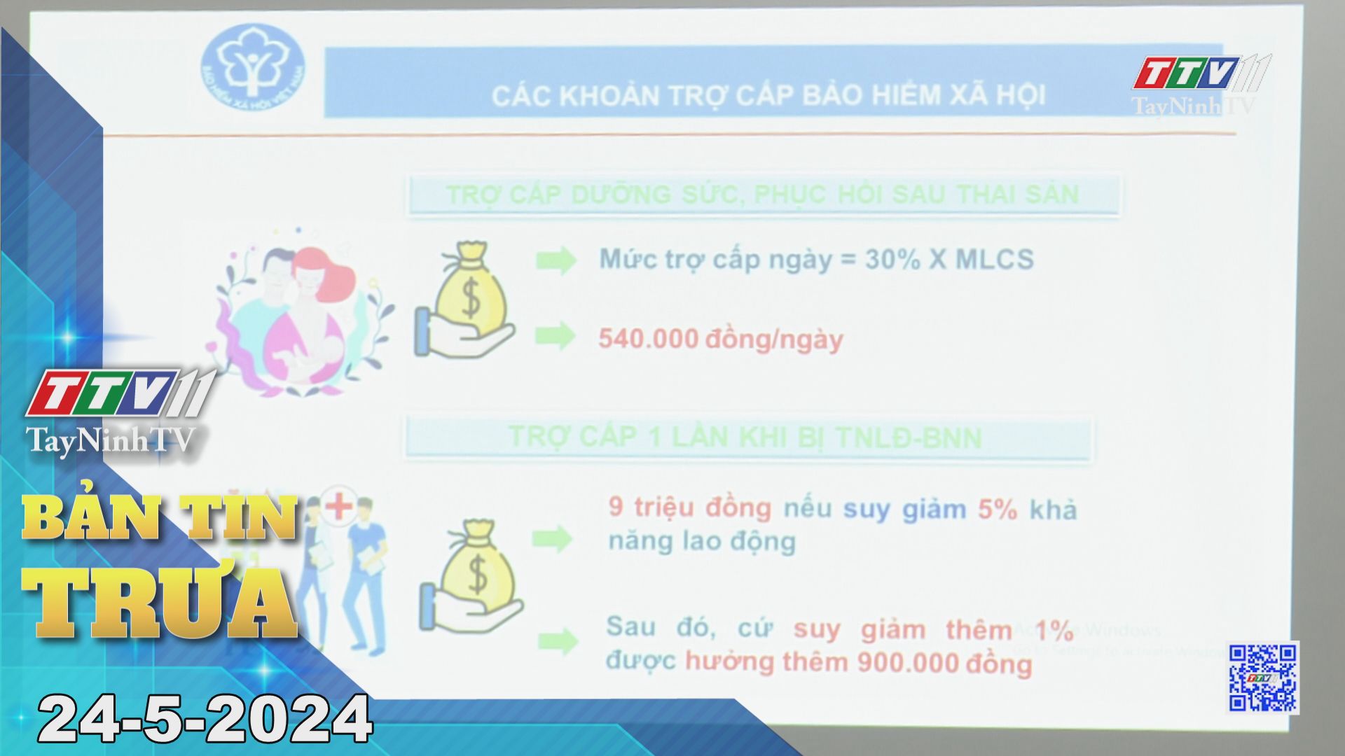 Bản tin trưa 24-5-2024 | Tin tức hôm nay | TayNinhTV